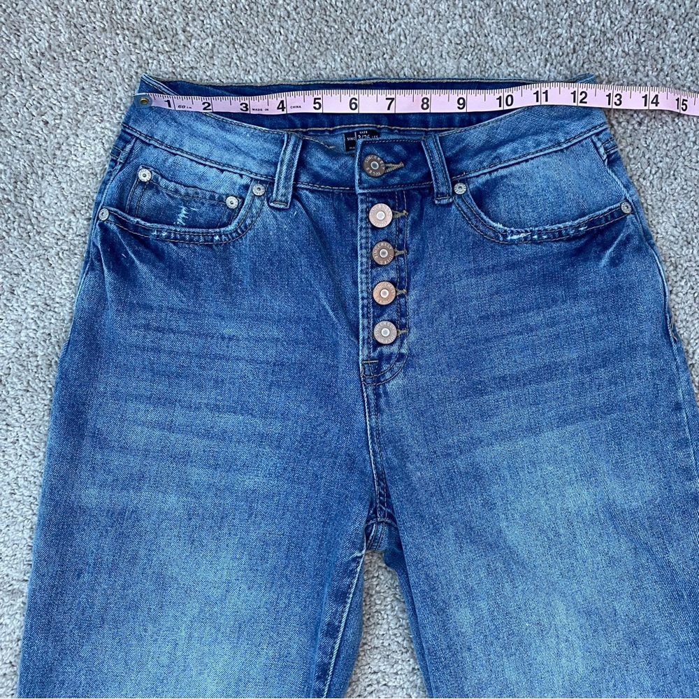 Sincerely Jules Exposed Button Fly Crop Jeans 26 - Picture 6 of 8